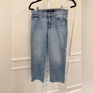 Hudson Stella Mid Rise Cropped Straight Jeans